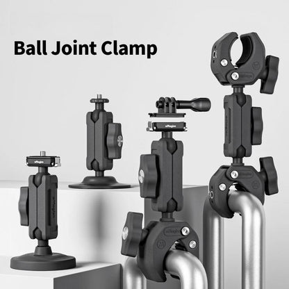 aMagisn Metal Arm Clamp Magnetic Base with 1/4-inch Ball Head For Insta360, DJI, GoPro Cameras(Black) - Holder by aMagisn | Online Shopping UK | buy2fix