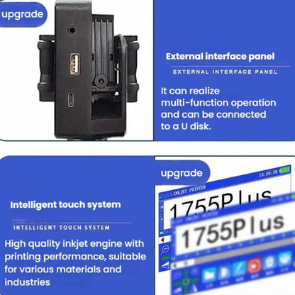 Yaomatec 12.7mm 28-Language Date Coding Handheld Inkjet Printer, US Plug(Without Ink Cartridge) - Receipt Printers by Yaomatec | Online Shopping UK | buy2fix