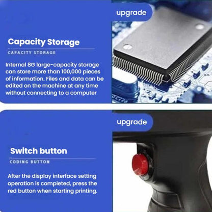 Yaomatec 12.7mm 28-Language Date Coding Handheld Inkjet Printer, US Plug(Without Ink Cartridge) - Receipt Printers by Yaomatec | Online Shopping UK | buy2fix