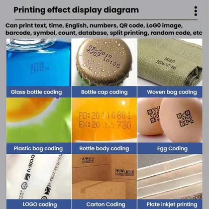 Yaomatec 12.7mm 28-Language Date Coding Handheld Inkjet Printer, US Plug(Without Ink Cartridge) - Receipt Printers by Yaomatec | Online Shopping UK | buy2fix