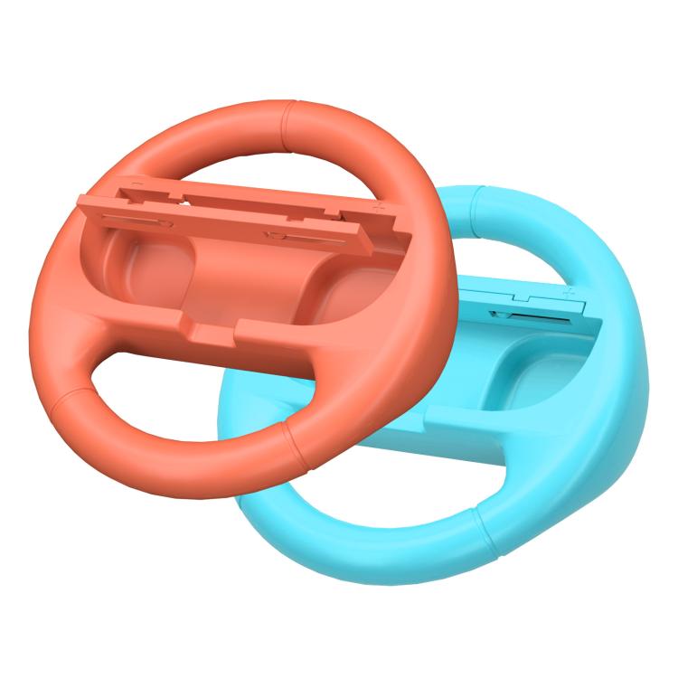 2pcs /Pack Steering Wheel Grip for Nintendo Switch 2/Switch Joy-Con Controllers(Orange Blue) - Others by buy2fix | Online Shopping UK | buy2fix