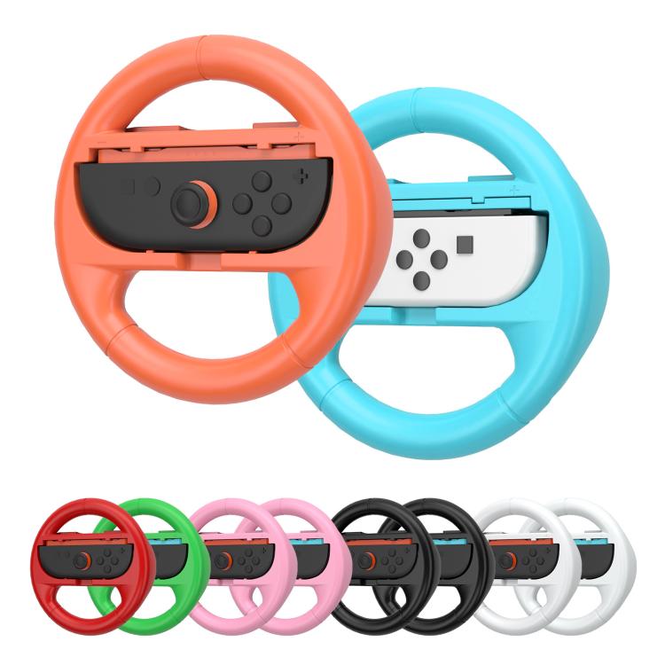 2pcs /Pack Steering Wheel Grip for Nintendo Switch 2/Switch Joy-Con Controllers(Orange Blue) - Others by buy2fix | Online Shopping UK | buy2fix
