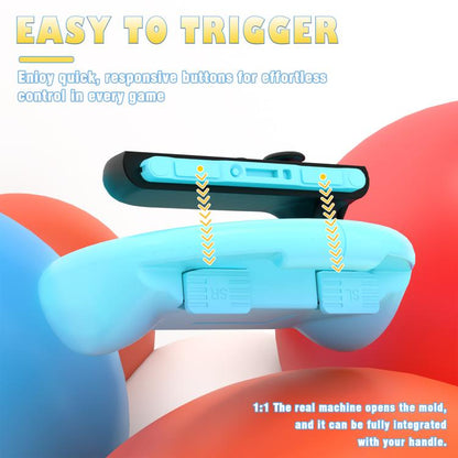 2pcs /Pack Steering Wheel Grip for Nintendo Switch 2/Switch Joy-Con Controllers(Orange Blue) - Others by buy2fix | Online Shopping UK | buy2fix