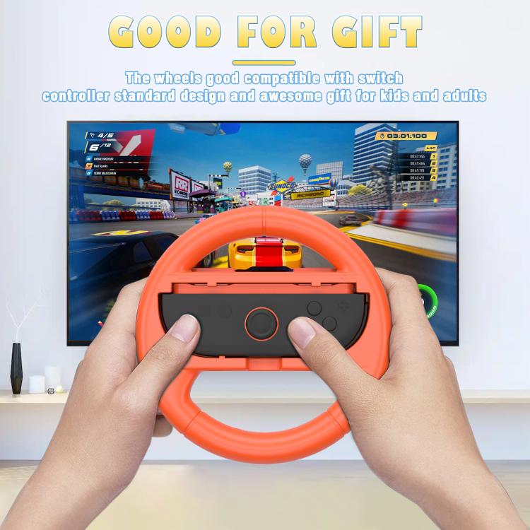 2pcs /Pack Steering Wheel Grip for Nintendo Switch 2/Switch Joy-Con Controllers(Black) - Others by buy2fix | Online Shopping UK | buy2fix