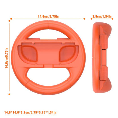2pcs /Pack Steering Wheel Grip for Nintendo Switch 2/Switch Joy-Con Controllers(Red Green) - Others by buy2fix | Online Shopping UK | buy2fix