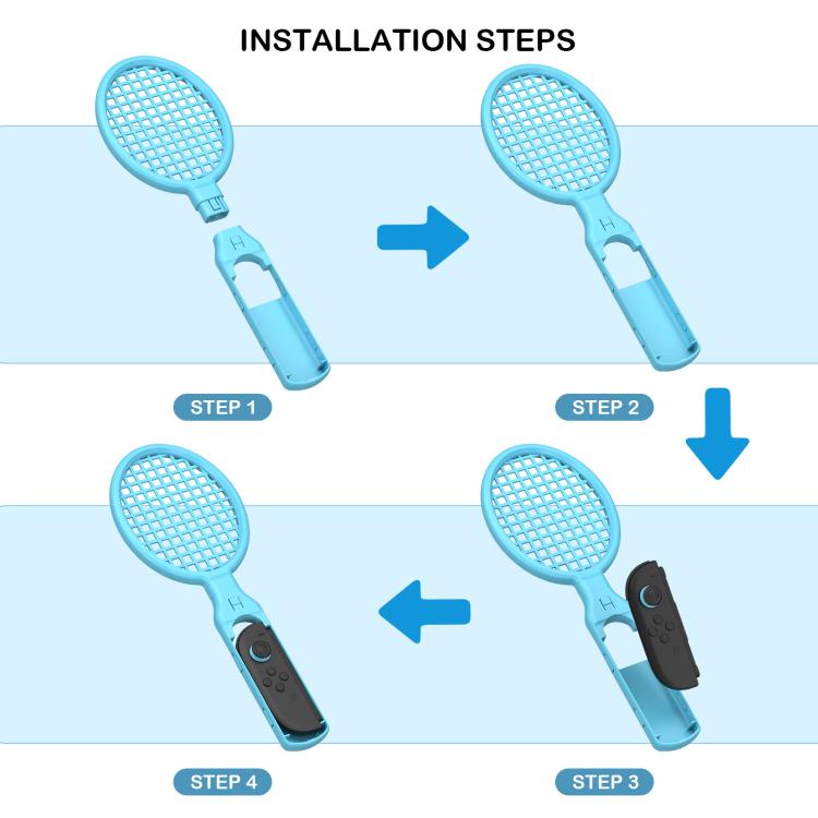For Nintendo Switch 2 Joy-Con 1pair Tennis Racket Motion Controller Grip Sports Kit - Others by buy2fix | Online Shopping UK | buy2fix