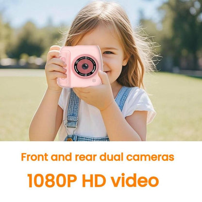 Children Instant Print Digital Camera Dual Front Rear Cameras HD Mini Camera(Yellow) - Children Cameras by buy2fix | Online Shopping UK | buy2fix