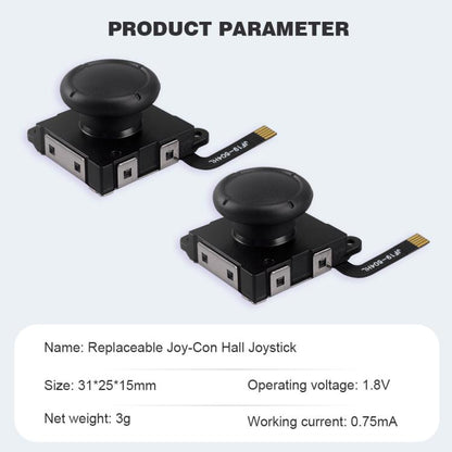 Hall Effect Joystick for Nintendo Switch/OLED/Lite Joy-Con Electromagnetic Analog Stick with No Drift, Spec: Set 2 - Switch Spare Parts by buy2fix | Online Shopping UK | buy2fix