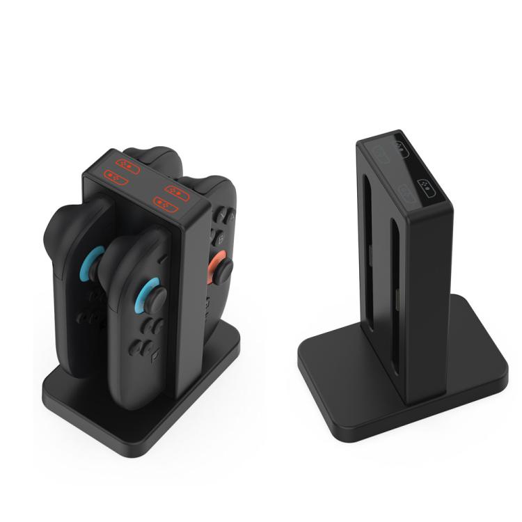 DOBE 4-in-1 Magnetic Charging Station for Nintendo Switch 2 Controllers with LED Indicators & Cartridge Storage - Charger & Power by DOBE | Online Shopping UK | buy2fix