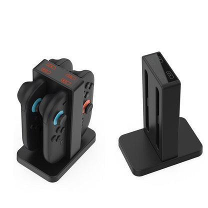 DOBE 4-in-1 Magnetic Charging Station for Nintendo Switch 2 Controllers with LED Indicators & Cartridge Storage - Charger & Power by DOBE | Online Shopping UK | buy2fix