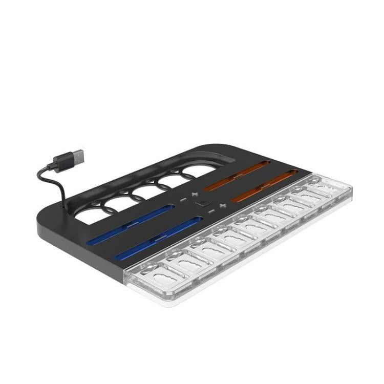 For Nintendo Switch 2  Console and Joy-Con Controllers Charging Dock with RGB Lighting, 9 Game Card Slots - Charger & Power by buy2fix | Online Shopping UK | buy2fix