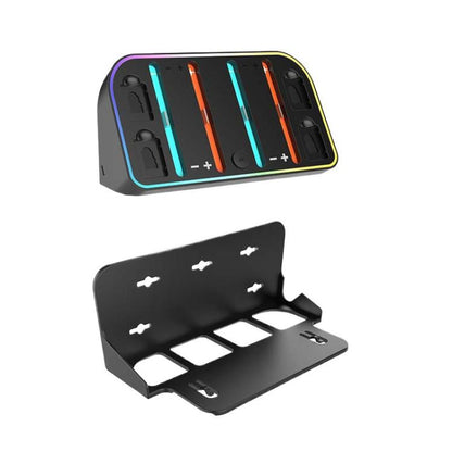 For Nintendo Switch 2 JoyCon Wall-Mounted Charging Dock with RGB Lighting - Charger & Power by buy2fix | Online Shopping UK | buy2fix