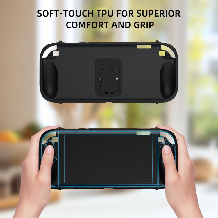 For Nintendo Switch 2 Full-Body Protective Case TPU Base + ABS Cover with Built-in Stand & Carrying Handle(Black) - Cases by buy2fix | Online Shopping UK | buy2fix