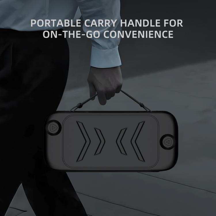 For Nintendo Switch 2 Full-Body Protective Case TPU Base + ABS Cover with Built-in Stand & Carrying Handle(Black) - Cases by buy2fix | Online Shopping UK | buy2fix