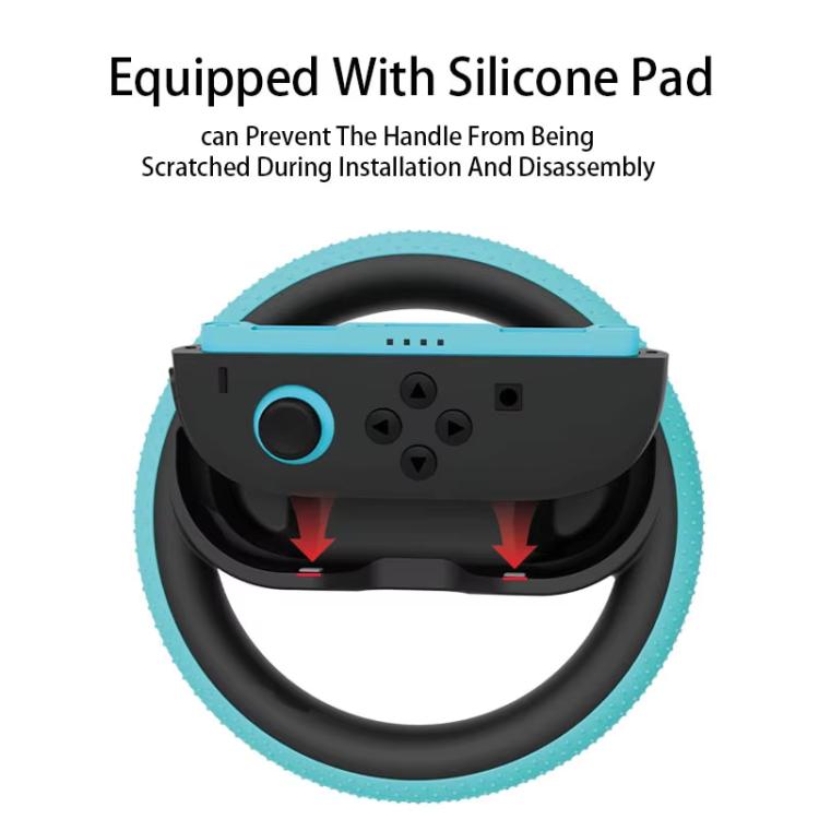 For Nintendo Switch 2 Joy-Con 1pair Steering Wheel Grip With Anti-slip Particles - Others by buy2fix | Online Shopping UK | buy2fix