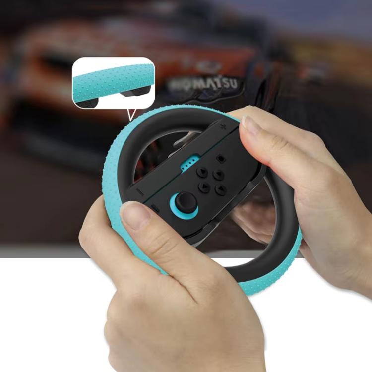 For Nintendo Switch 2 Joy-Con 1pair Steering Wheel Grip With Anti-slip Particles - Others by buy2fix | Online Shopping UK | buy2fix