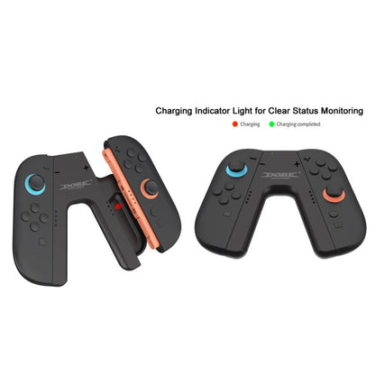 For Nintendo Switch 2 Joy-Con Controllers DOBE Charging Grip Handle with LED Indicator - Charger & Power by DOBE | Online Shopping UK | buy2fix