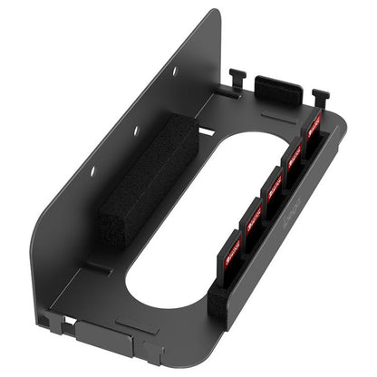 For Nintendo Switch 2 iPega Wall-Mounted Steel Organizer Gaming Shelf with 5 Game Card Slots & 4 Controller Hook - Holder by ipega | Online Shopping UK | buy2fix