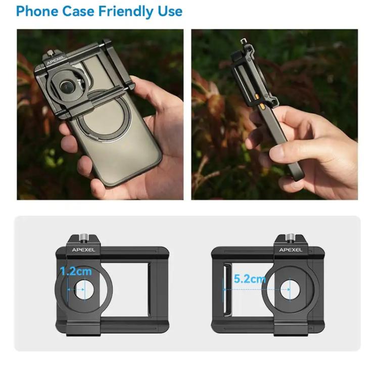 APEXEL TeleCular 3 20X-60X Zoom Lens Kit for Smartphones HD Super Telephoto Long-Range Shooting with Tripod Adapter - Combination Lens by APEXEL | Online Shopping UK | buy2fix