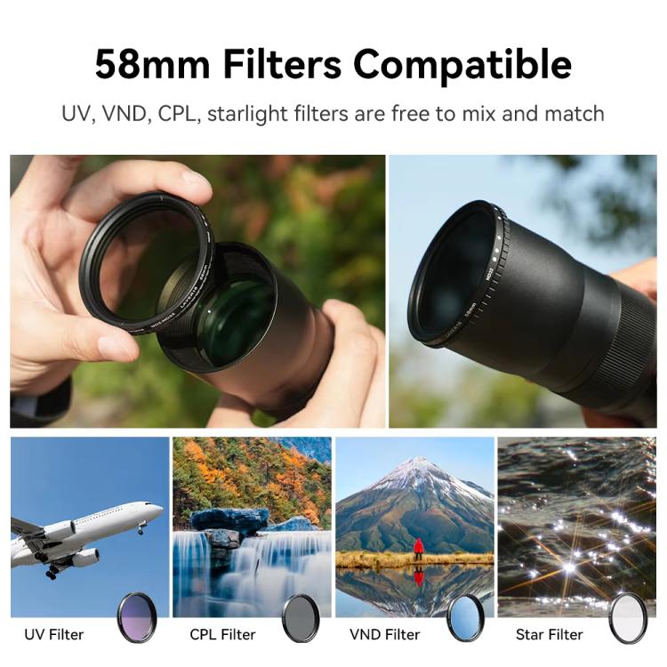 APEXEL TeleCular 3 20X-60X Zoom Lens Kit for Smartphones HD Super Telephoto Long-Range Shooting with Tripod Adapter - Combination Lens by APEXEL | Online Shopping UK | buy2fix