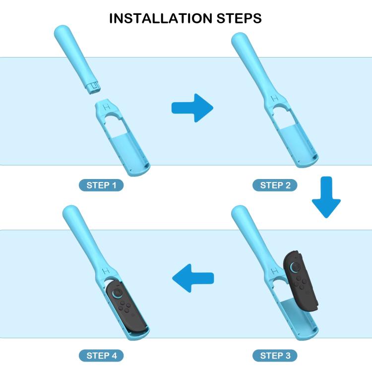 For Nintendo Switch 2 Joy-Con 1pair Baseball Bat Grip Sports Game Accessories - Cases by buy2fix | Online Shopping UK | buy2fix