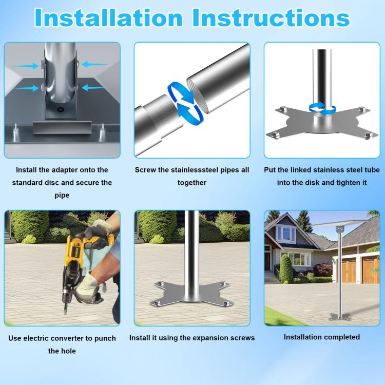 For Starlink V4 / Gen 3 Outdoor Bracket With Ground Plug Adapter - Lan Cable and Tools by buy2fix | Online Shopping UK | buy2fix