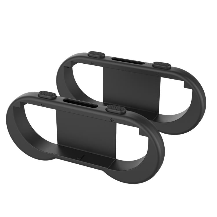 For Nintendo Switch 2 Joy-Con 1pair Comfort Grip with Adjustable Wrist Band(Black) - Others by buy2fix | Online Shopping UK | buy2fix