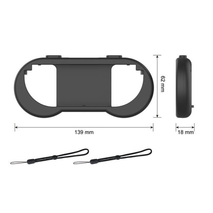 For Nintendo Switch 2 Joy-Con 1pair Comfort Grip with Adjustable Wrist Band(Black) - Others by buy2fix | Online Shopping UK | buy2fix