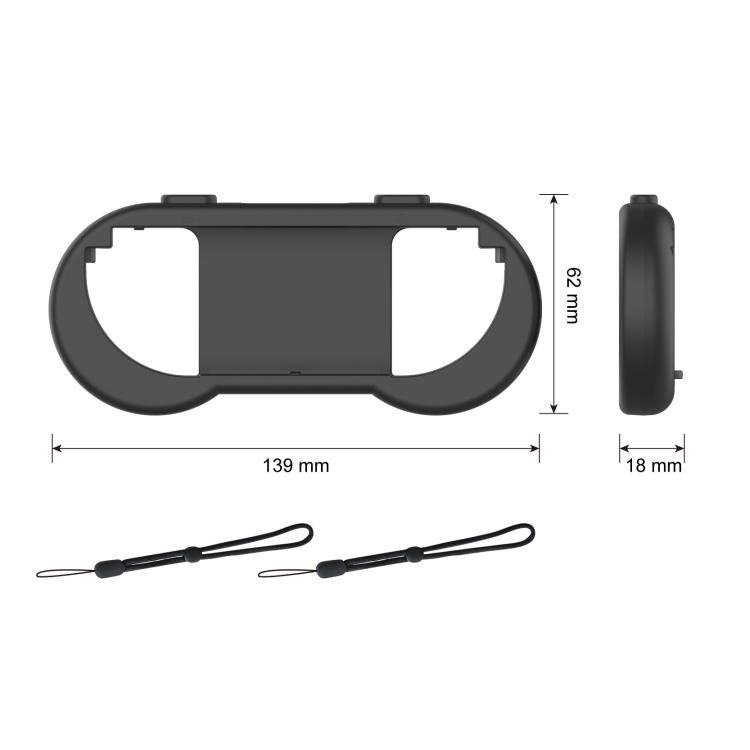 For Nintendo Switch 2 Joy-Con 1pair Comfort Grip with Adjustable Wrist Band(Blue Red) - Others by buy2fix | Online Shopping UK | buy2fix