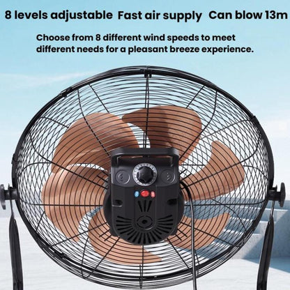 18 inch 8 Gears 6 Blades Powerful High Power Floor Fan Industrial Electric Fan, CN Plug - Electric Fans by buy2fix | Online Shopping UK | buy2fix
