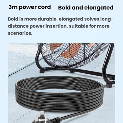 18 inch 8 Gears 6 Blades Powerful High Power Floor Fan Industrial Electric Fan, CN Plug - Electric Fans by buy2fix | Online Shopping UK | buy2fix