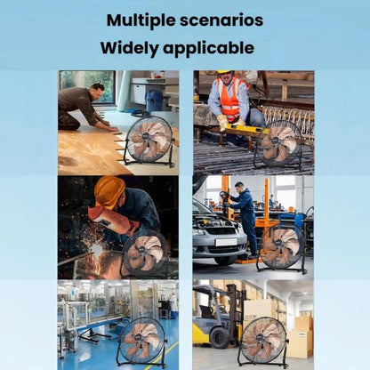 20 inch 8 Gears 6 Blades Powerful High Power Floor Fan Industrial Electric Fan, CN Plug - Electric Fans by buy2fix | Online Shopping UK | buy2fix