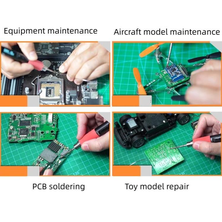100W Intelligent Precision Aluminum Alloy Soldering Iron With Light, Model: TS21-KU Set - Electric Soldering Iron by buy2fix | Online Shopping UK | buy2fix