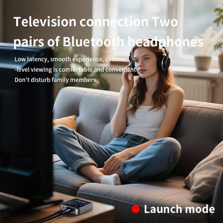 2-in-1 Bluetooth 5.4 Audio Transceiver HiFi Transmitter/Receiver, HD Calls, RCA/3.5mm AUX for Car/Home Stereo - Audio Receiver Transmitter by buy2fix | Online Shopping UK | buy2fix