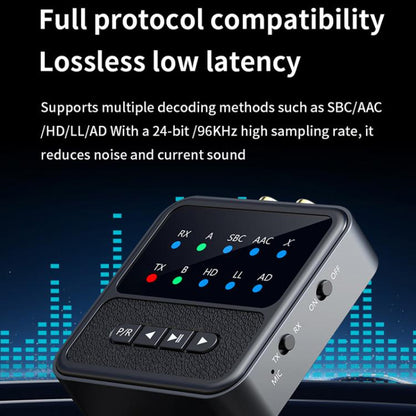 2-in-1 Bluetooth 5.4 Audio Transceiver HiFi Transmitter/Receiver, HD Calls, RCA/3.5mm AUX for Car/Home Stereo - Audio Receiver Transmitter by buy2fix | Online Shopping UK | buy2fix