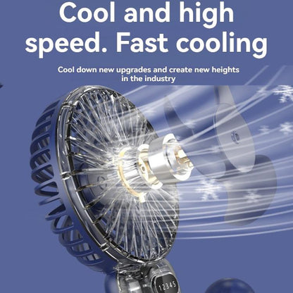 5-speed Wind Speed Handheld USB Charging Small Fan With Desktop Stand(Pink) - Electric Fans by buy2fix | Online Shopping UK | buy2fix