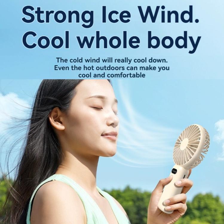 5-speed Wind Speed Handheld USB Charging Small Fan With Desktop Stand(Dark Blue) - Electric Fans by buy2fix | Online Shopping UK | buy2fix