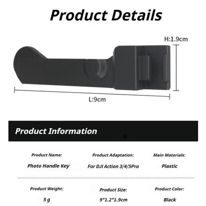 Street Vlogging Handle For DJI Osmo Action 5 Pro / Action 4 / Action 3 Magnetic Grip(Black) - Mount & Holder by buy2fix | Online Shopping UK | buy2fix