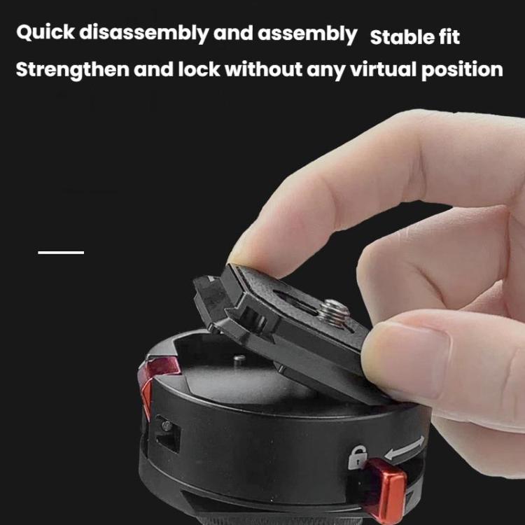 FlexiFilm TG-Q2S Aluminum Alloy Arca Quick Release Plate Gimbal Slide Rail Quick Release Parts(Red) - Quick Release Plate by FlexiFilm | Online Shopping UK | buy2fix