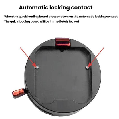 FlexiFilm TG-Q2S Aluminum Alloy Arca Quick Release Plate Gimbal Slide Rail Quick Release Parts(Red) - Quick Release Plate by FlexiFilm | Online Shopping UK | buy2fix