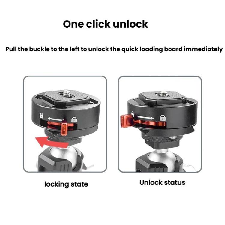 FlexiFilm TG-Q2S Aluminum Alloy Arca Quick Release Plate Gimbal Slide Rail Quick Release Parts(Silver) - Quick Release Plate by FlexiFilm | Online Shopping UK | buy2fix