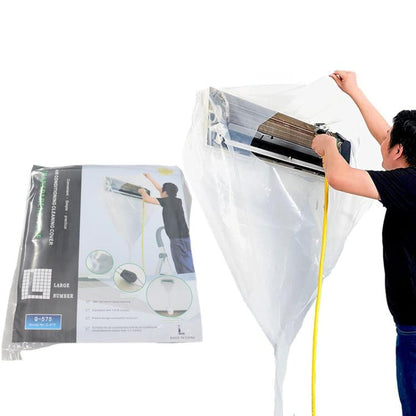 360-degree Full-Coverage AC Cleaning Cover Transparent Air Conditioner Cleaning Kit, Size: Large - Air Conditioner Parts by buy2fix | Online Shopping UK | buy2fix