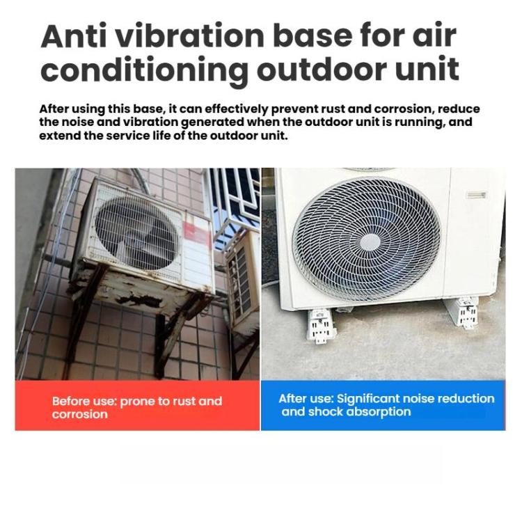 95 x 450mm For 5-6HP Outdoor AC Units Plastic Anti-Vibration Base - Air Conditioner Parts by buy2fix | Online Shopping UK | buy2fix