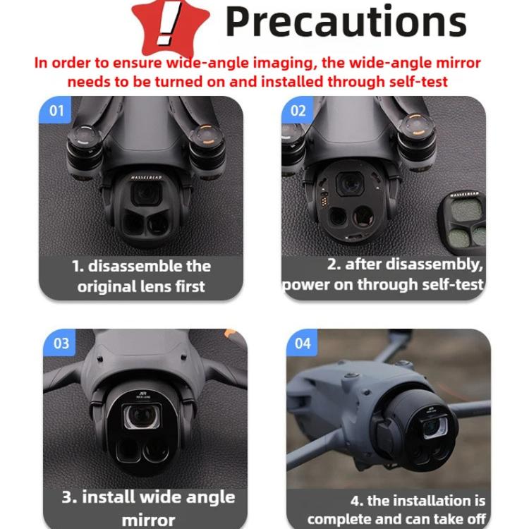 For DJI Mavic 4 Pro JSR Wide Angle Lens Aerial Lens Accessories, Style: WIDE+ND32+ND64+ND1000 - Lens Filter by JSR | Online Shopping UK | buy2fix