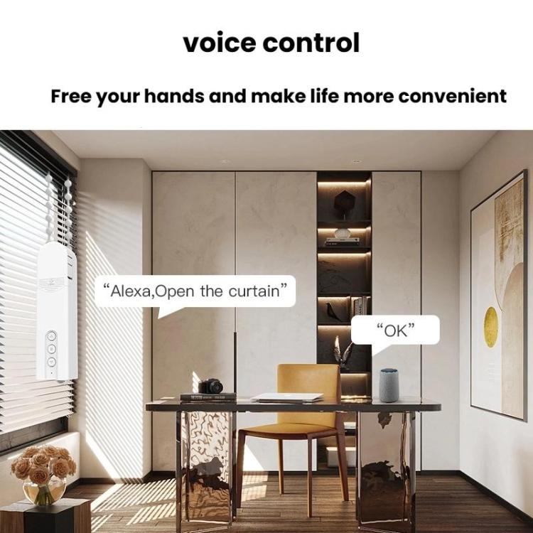Remote Control Smart Motor Automatic Curtain Pull Cord, Specification: External WiFi Motor - Smart Switch by buy2fix | Online Shopping UK | buy2fix