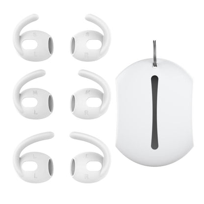 For AirPods 3 AhaStyle PT60-3 3pairs S+M+L Earphone Silicone Soft Ear Covers(White) - Anti-dust & Ear Caps by AhaStyle | Online Shopping UK | buy2fix