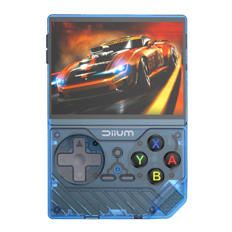 D008 3.5-Inch HD Retro Handheld Game Console With ARM Cortex-A7 800MHz, 1GB RAM & HDMI Output 64G  Clear Blue - Pocket Console by buy2fix | Online Shopping UK | buy2fix