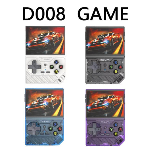 D008 3.5-Inch HD Retro Handheld Game Console With ARM Cortex-A7 800MHz, 1GB RAM & HDMI Output 128G Clear Black - Pocket Console by buy2fix | Online Shopping UK | buy2fix