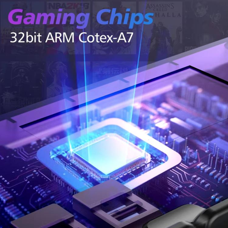 D008 3.5-Inch HD Retro Handheld Game Console With ARM Cortex-A7 800MHz, 1GB RAM & HDMI Output 128G Clear Blue - Pocket Console by buy2fix | Online Shopping UK | buy2fix