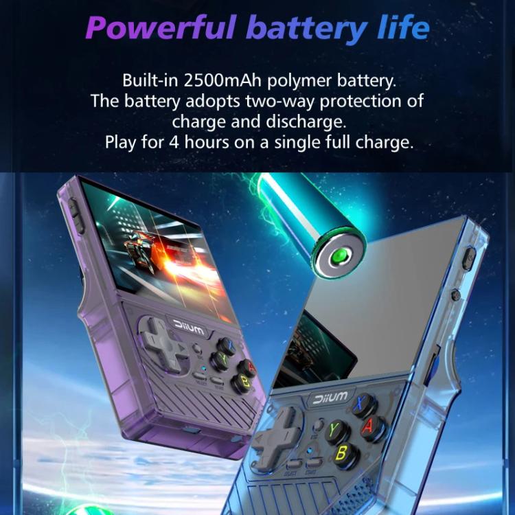 D008 3.5-Inch HD Retro Handheld Game Console With ARM Cortex-A7 800MHz, 1GB RAM & HDMI Output 128G White - Pocket Console by buy2fix | Online Shopping UK | buy2fix